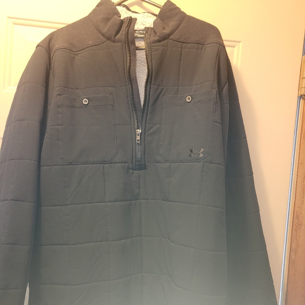 Under Armour Charcoal Quilted Shirt Jacket